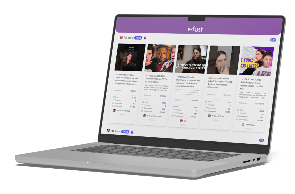 Agilize suas decisões com a busca expressa do v-fast. Acesse dados completos de Social Listening em tempo real, como volume e alcance, em segundos.